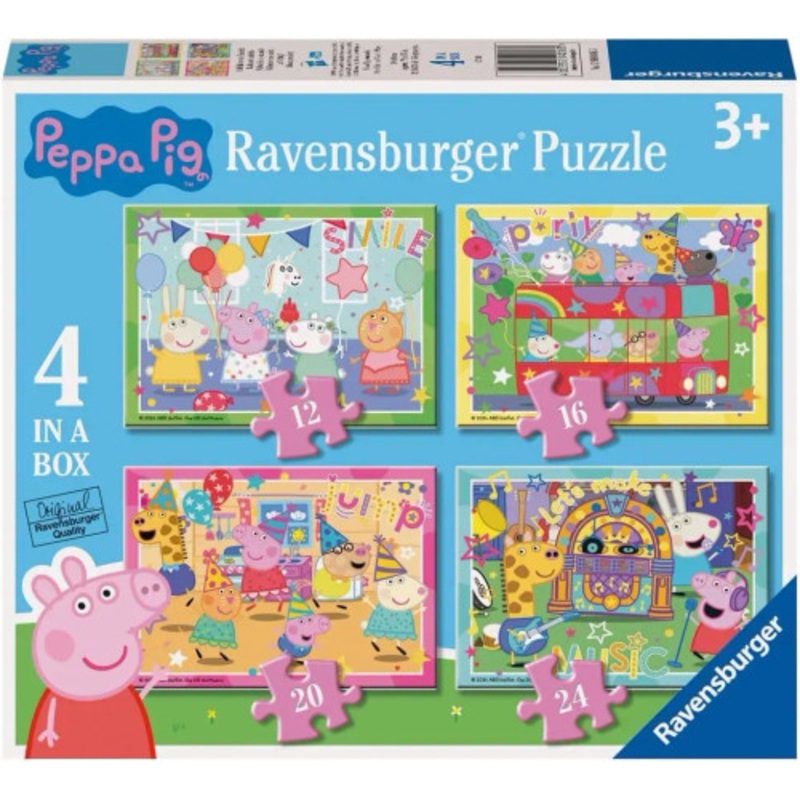 "Ravensburger  -  Peppa Pig 4 in a Box - 12