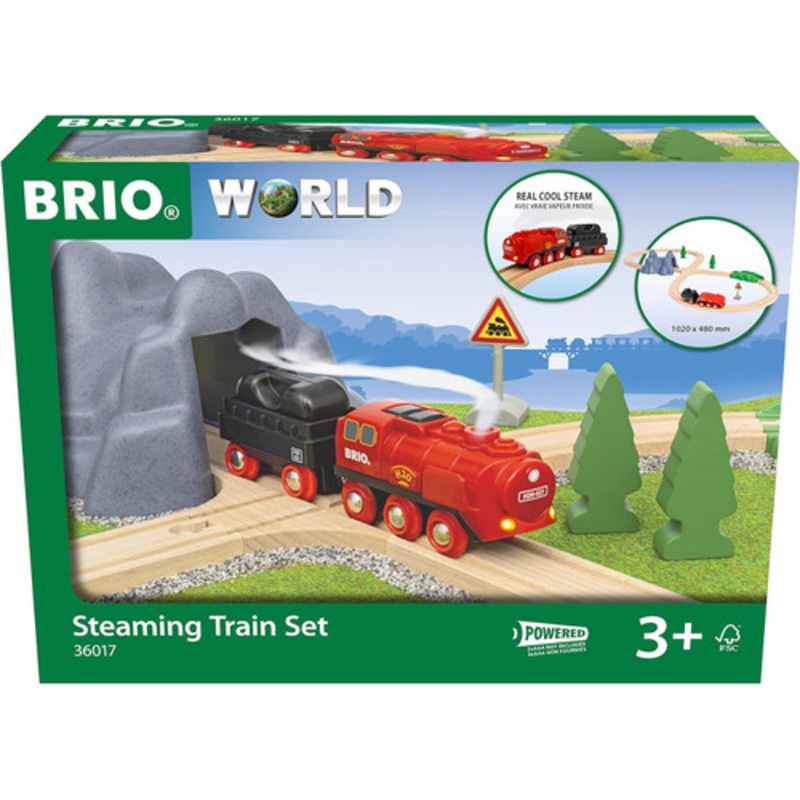 "BRIO - Steaming Train Set 24 Pieces | 36017"