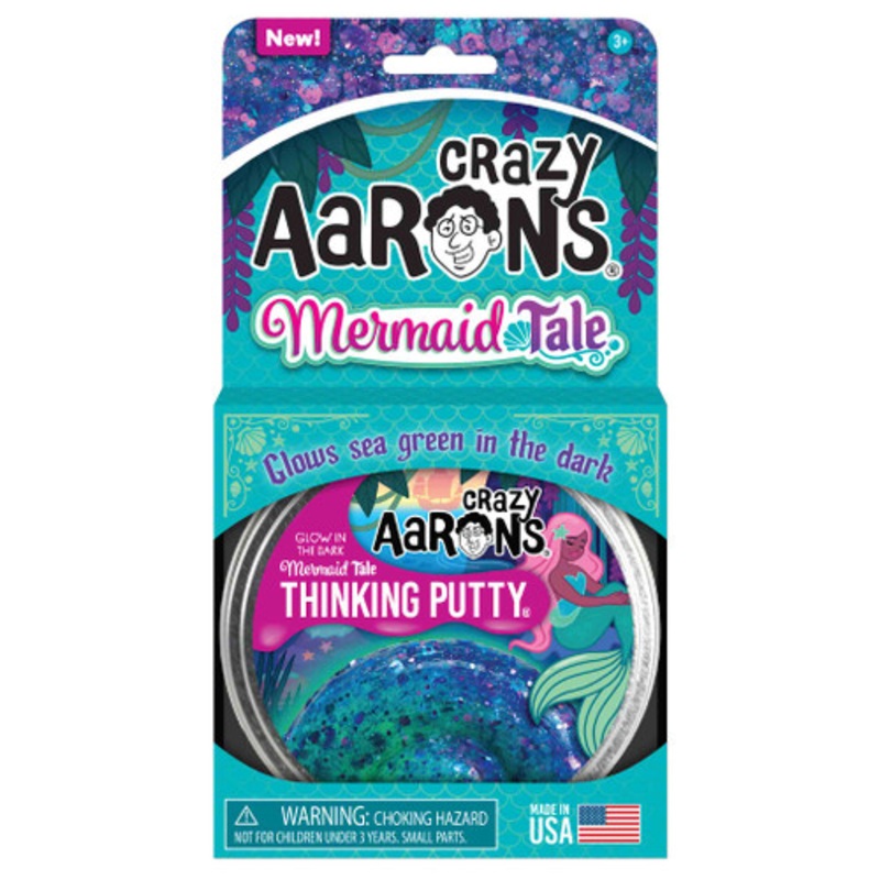 "Crazy Aaron's Thinking Putty - Mermaid Tale 4" Tin"