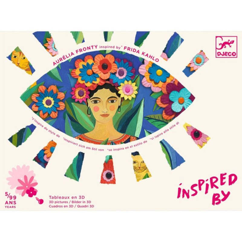"Djeco - Inspired By Frida Kahlo Coyoacan  - 3D Pictures"
