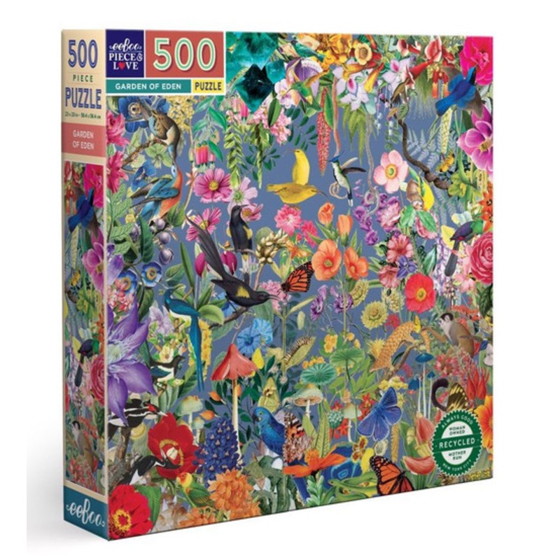 "eeBoo 500pc - Garden of Eden Square Puzzle"