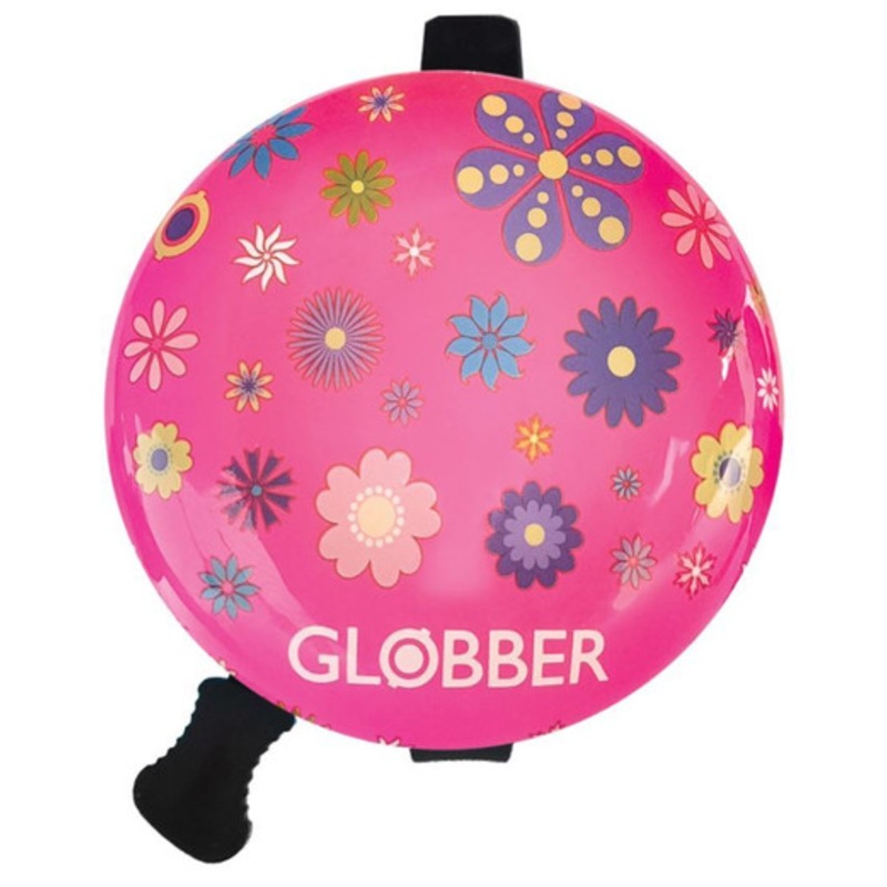 "Globber - Scooter Bell - Deep Pink Flowers"