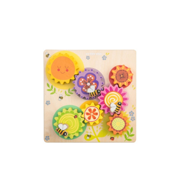 "Le Toy Van Petilou Gears & Cogs Busy Bee Learning Puzzle"