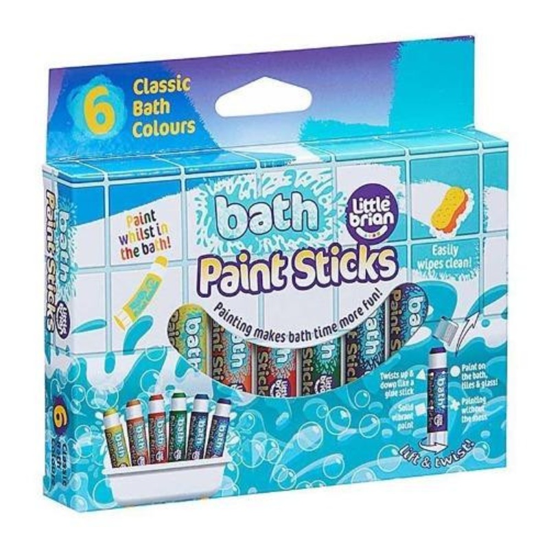 "Little Brian BATH Paint Sticks 6pk"