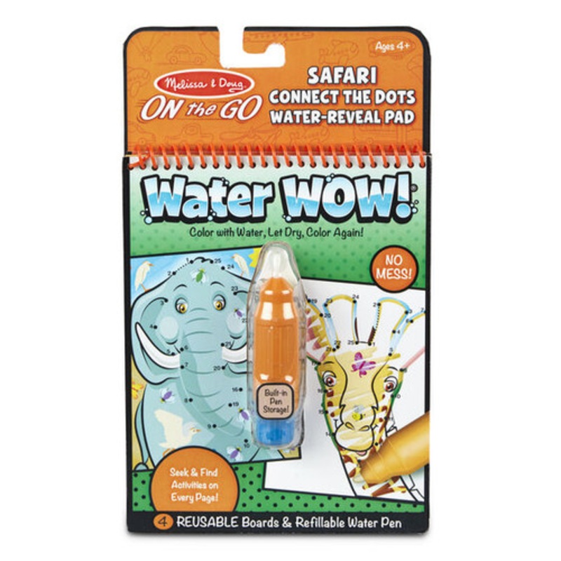 "Melissa & Doug - On The Go - Water WOW! Connect the Dots - Safari"