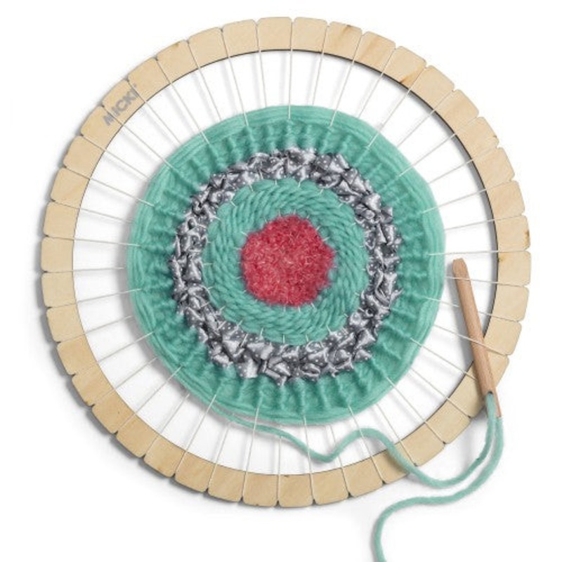 "Micki - Round Wooden Weaving Frame 30cm"