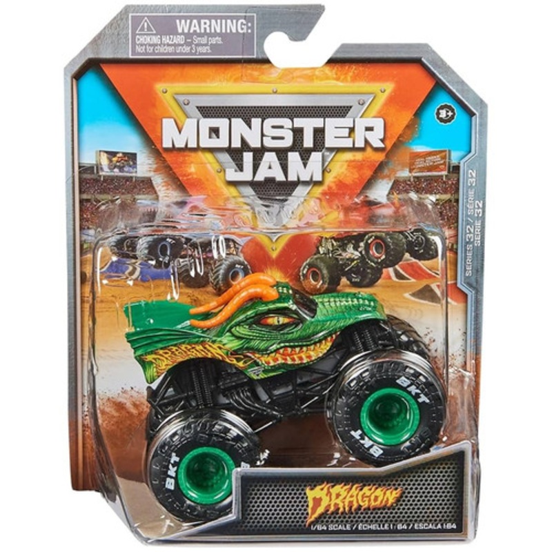 "Monster Jam 1:64 Diecast Monster Trucks- Dragon (Series 32)"