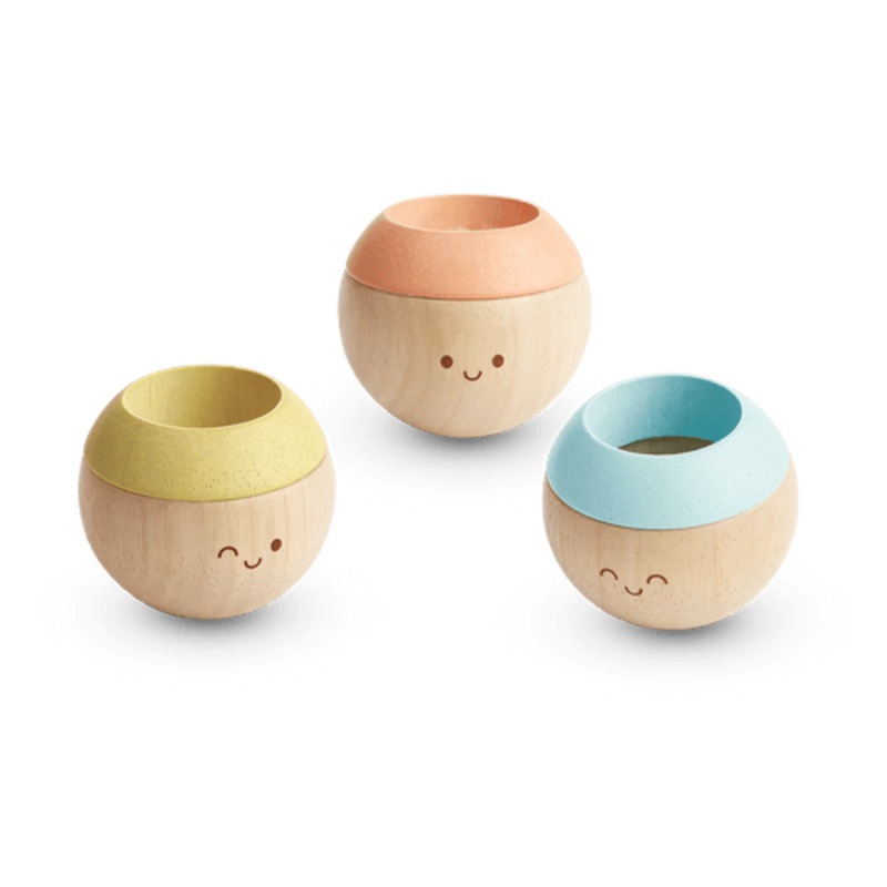 "PlanToys - Sensory Tumbling Faces - Set of 3"