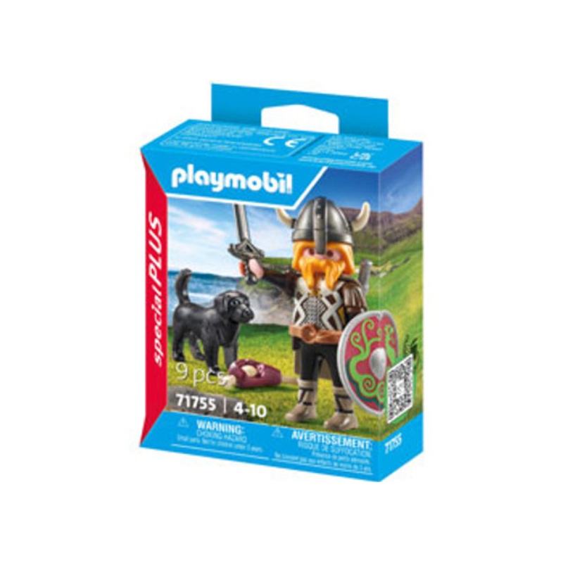 "Playmobil - Special Plus - Viking with Guard Dog 71755"