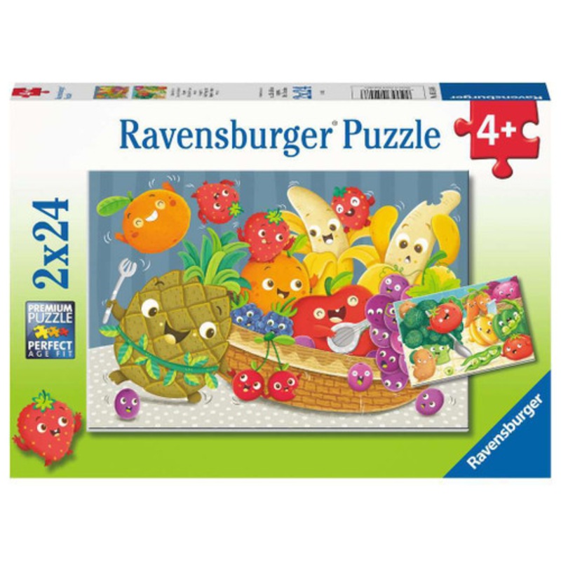 "Ravensburger 2x24pc - Fruit & Veggie Fun Puzzle"