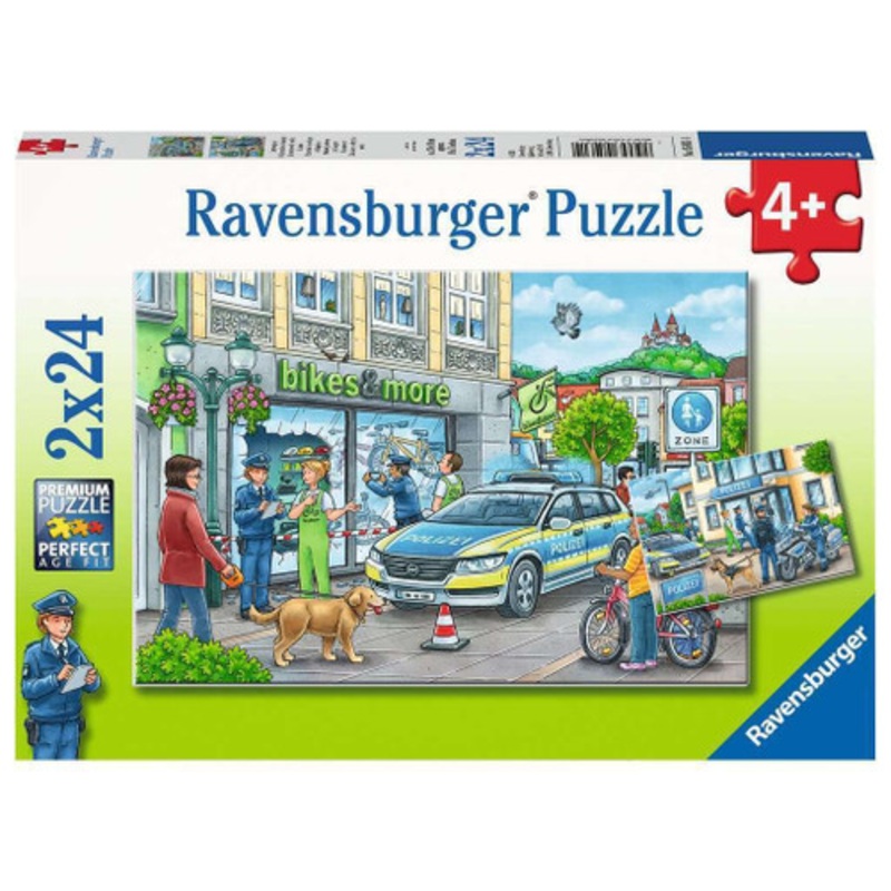 "Ravensburger 2x24pc- Police at Work! Puzzle"