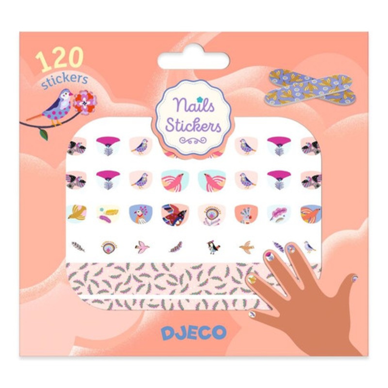 "Djeco - 120 Feather Nail Stickers"