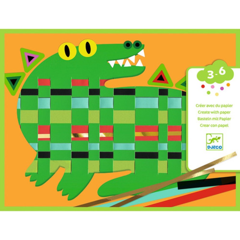 "Djeco - Animal Create with Paper Weaving Set"