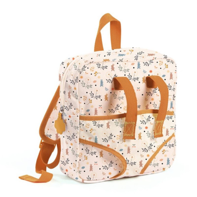 "Djeco - Pomea Collection -  Doll 2 in 1 Backpack Carrier"