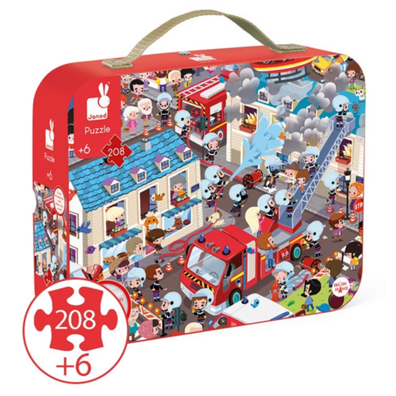 "Janod - Observation Firefighter Puzzle 208pce"