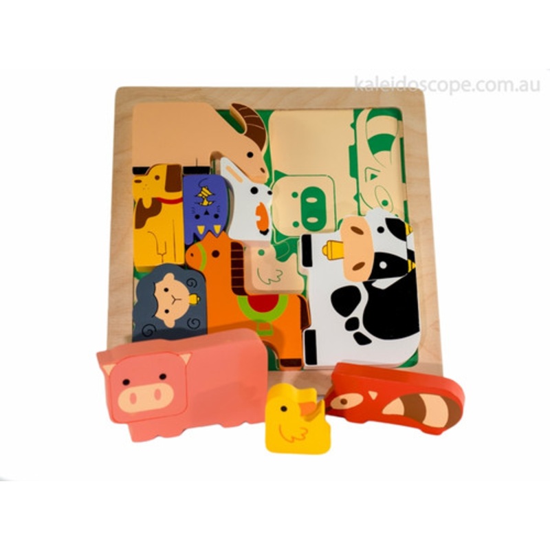 "Kiddie Connect- Farm Animal Chunky Puzzle"
