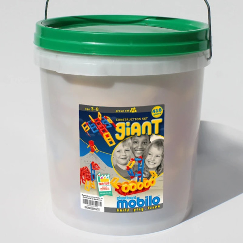 "Mobilo Giant Bucket with Lid - 416 Pieces"