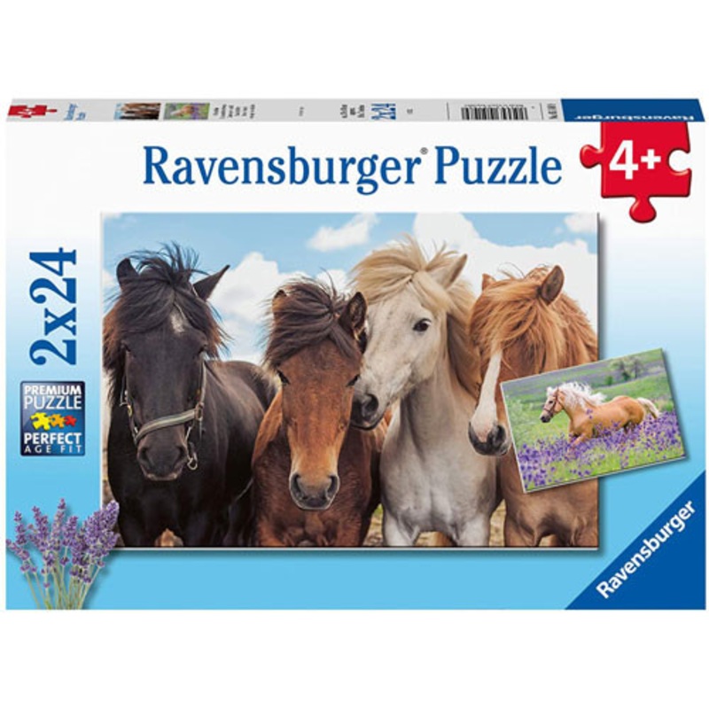 "Ravensburger 2x24pc- Horse Friends Puzzle"
