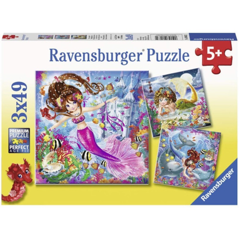 "Ravensburger 3x49pc - Charming Mermaids"