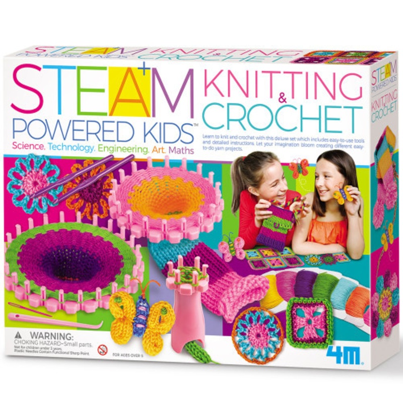 "4M - STEAM Powered Kids - Knitting & Crochet"