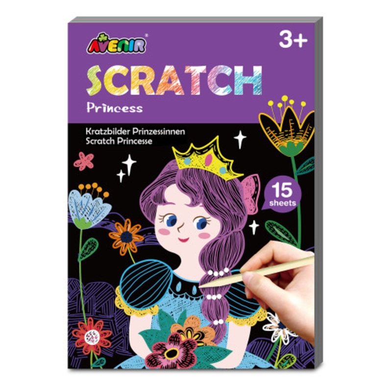 "Avenir - Mini Scratch Book - Princess"