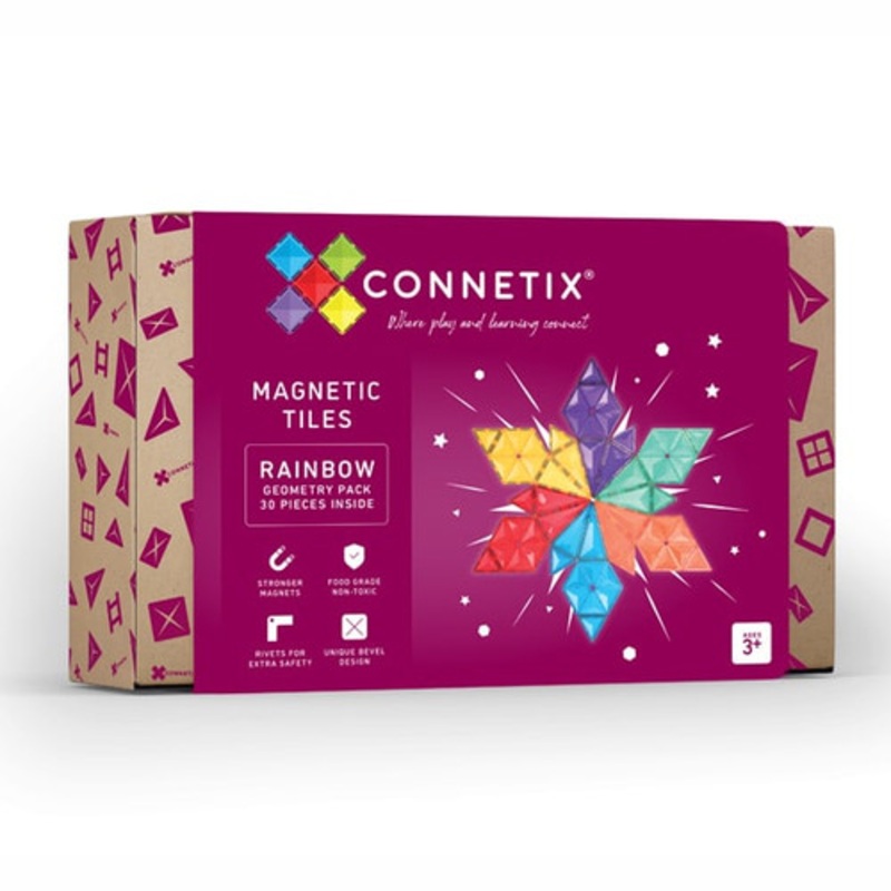"Connetix - Rainbow Geometry Pack 30pc"