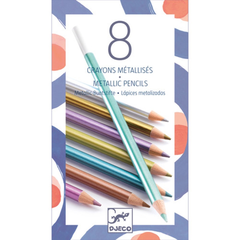 "Djeco 8 Metallic Pencils"