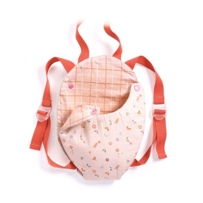 "Djeco - Pomea Collection - Lavender Baby Doll Carrier"
