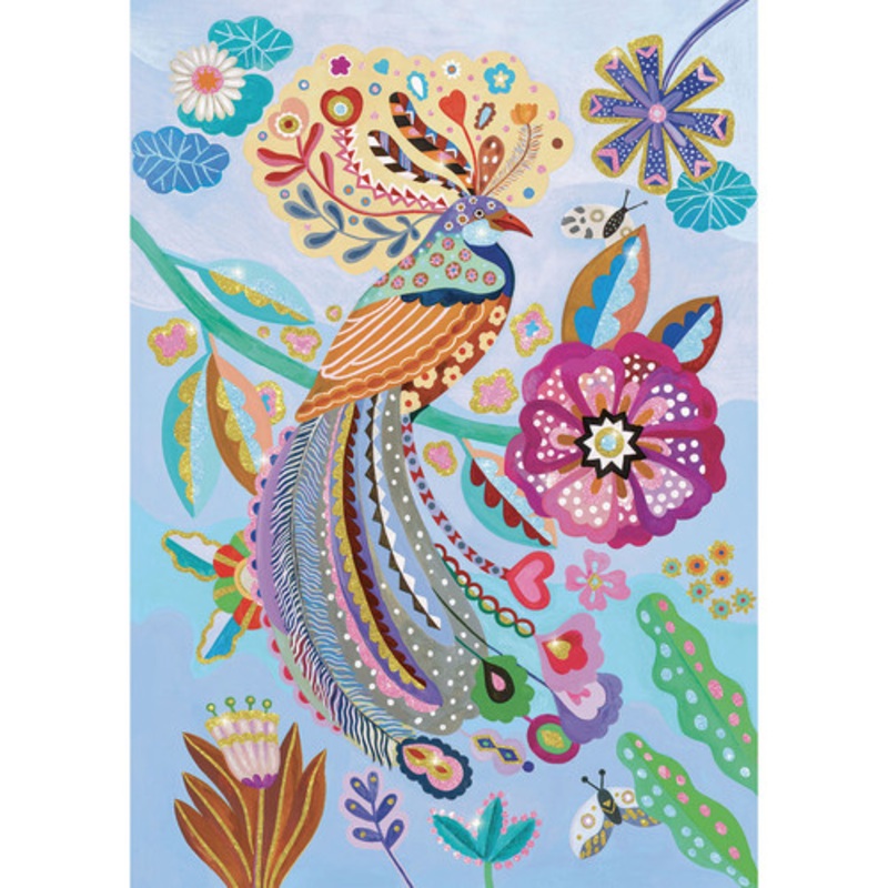 "Djeco - Sparkling Bird 50pc Wizzy Puzzle"