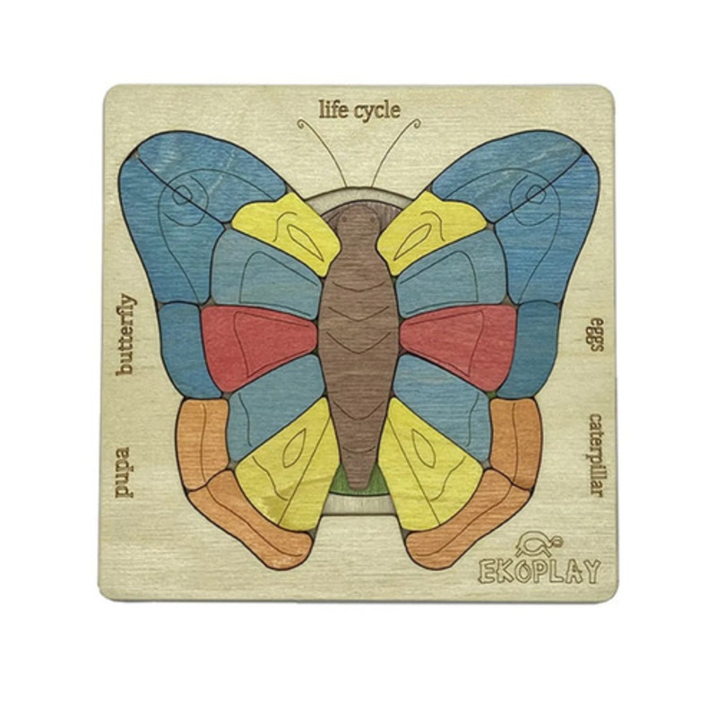"Ekoplay - Life Cycle of a Butterfly Layer Puzzle"