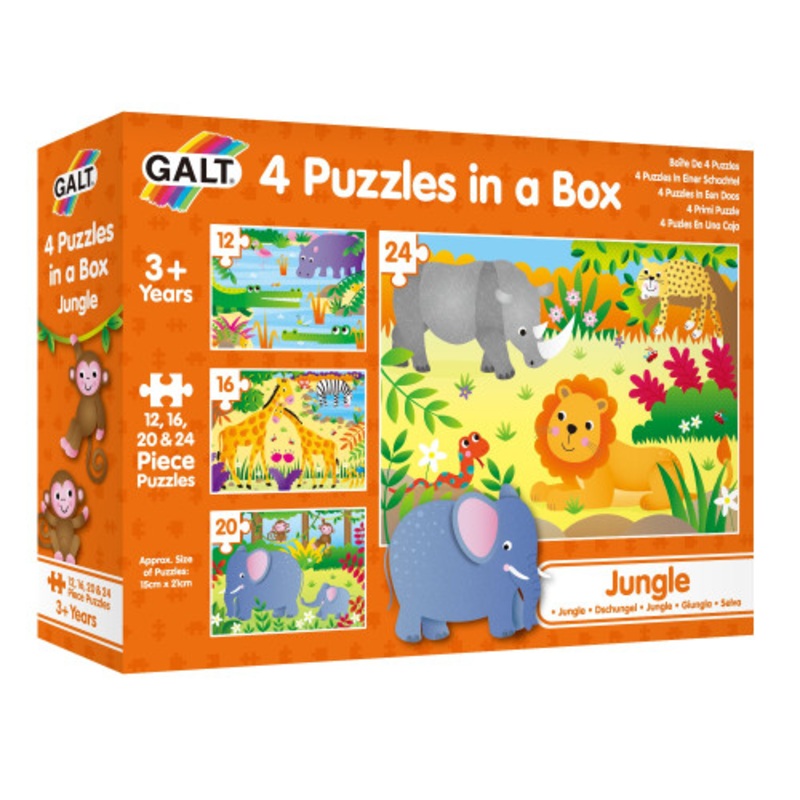 "Galt - Four Puzzles In A Box - Jungle"