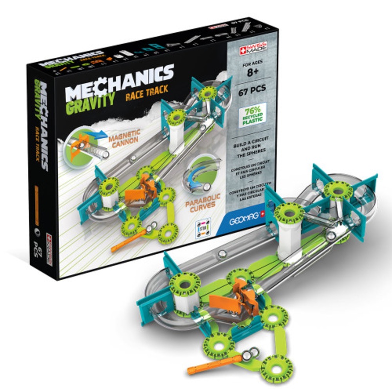"Geomag Mechanics Gravity - Race Track Recycled 67pc | 760"