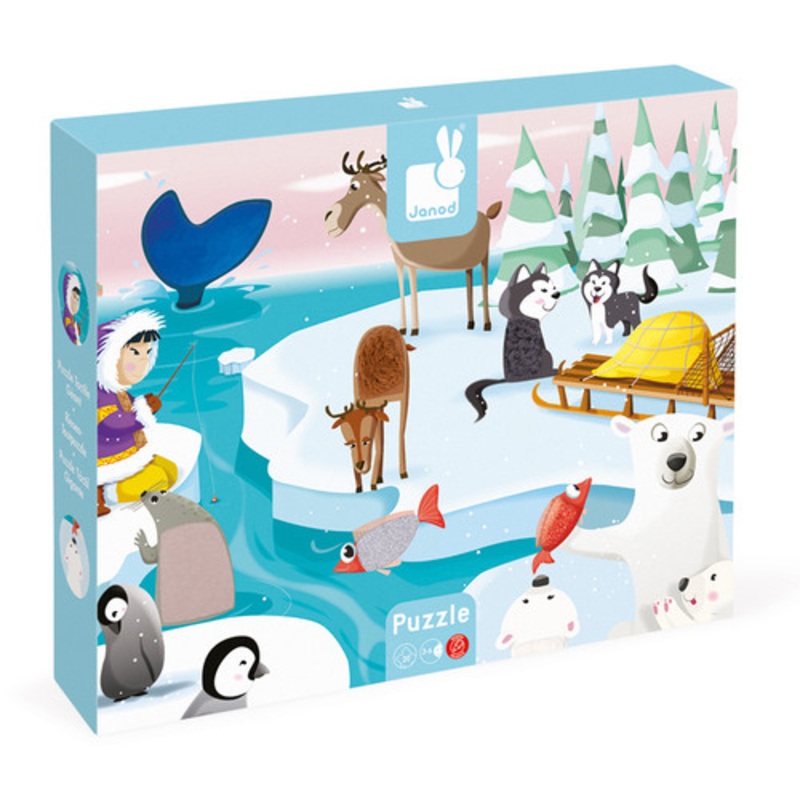 "Janod 20pc Tactile Puzzle Ice"