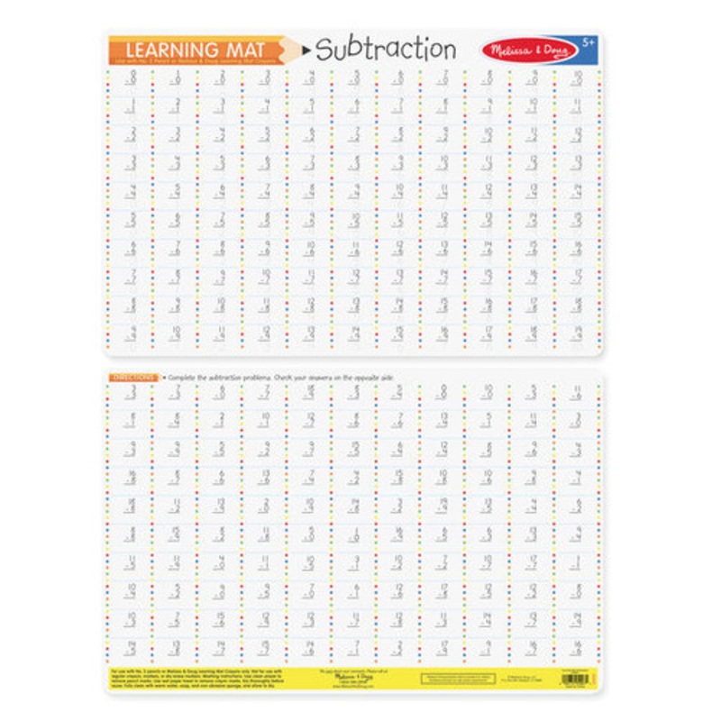 "Melissa & Doug - Subtraction  Write-A-Mat"