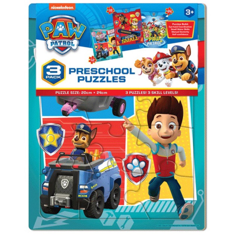 "Paw Patrol Frame Tray Puzzles - 3 Pack"