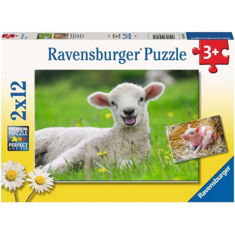 "Ravensburger 2x12pc - Farm Animals Puzzle"