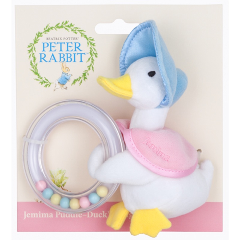 "Beatrix Potter - Jemima Puddleduck Ring Rattle"