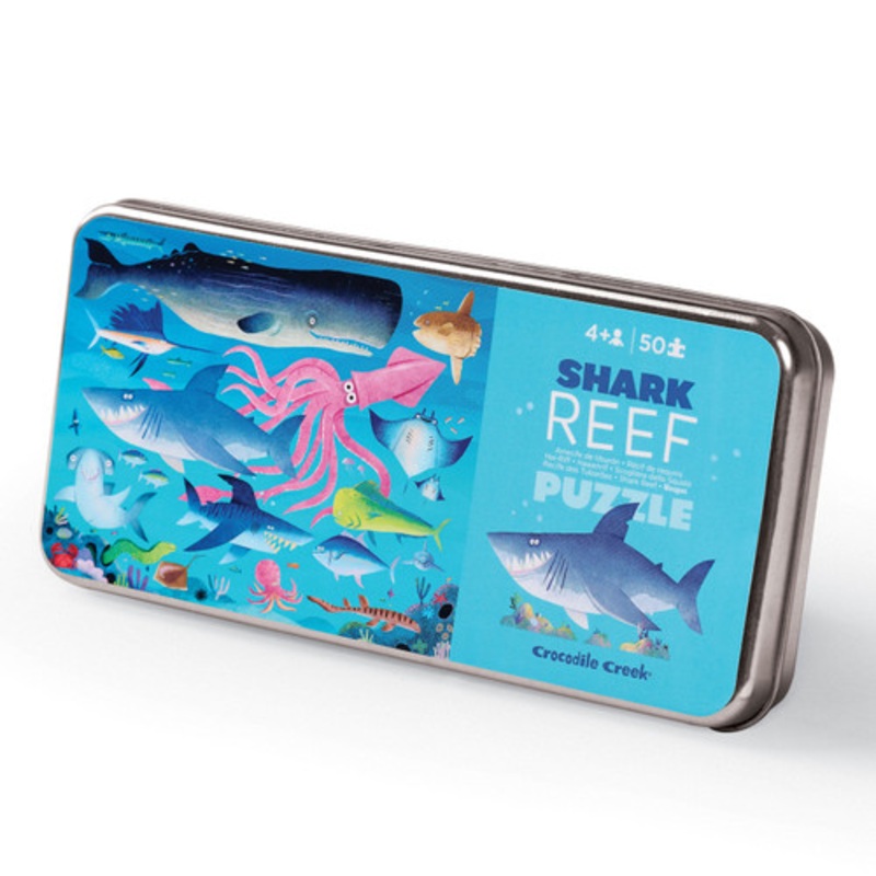 "Crocodile Creek - 50pc Puzzle in Tin - Shark Reef"