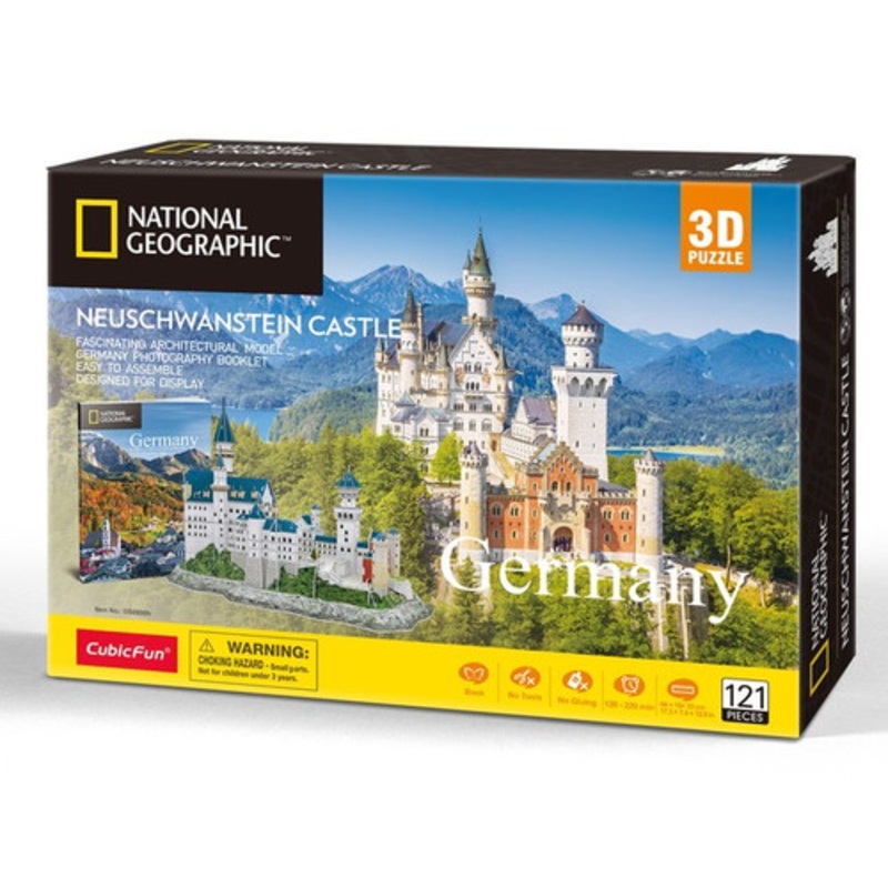 "CubicFun National Geographic -Germany Neuschwanstein Castle 3D Puzzle"