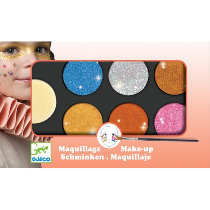 "Djeco - Metallic Body Art Palette - 6 Colours"