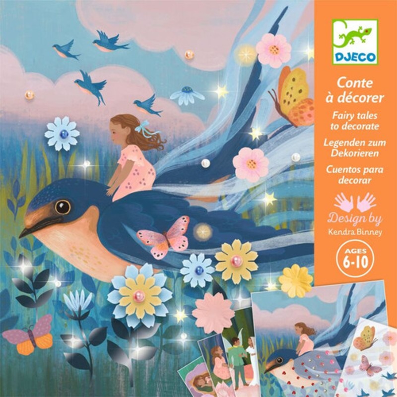 "Djeco - Thumbelina Fairy Tale to Decorate Set"