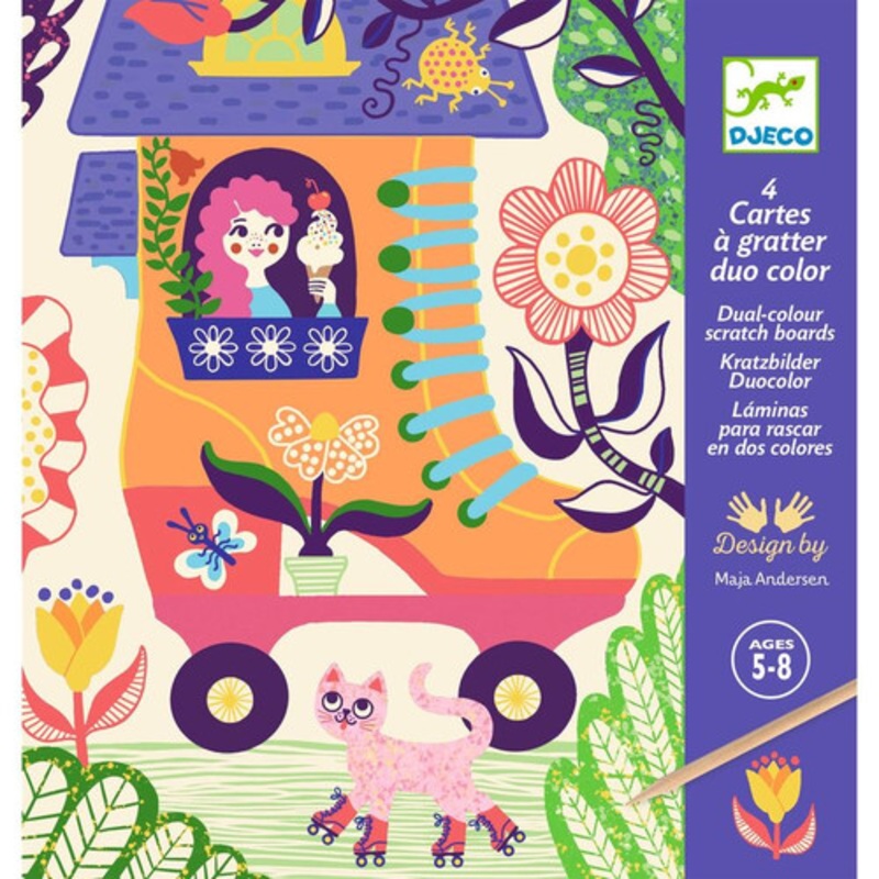 "Djeco - Wacky Houses Scratch Cards"