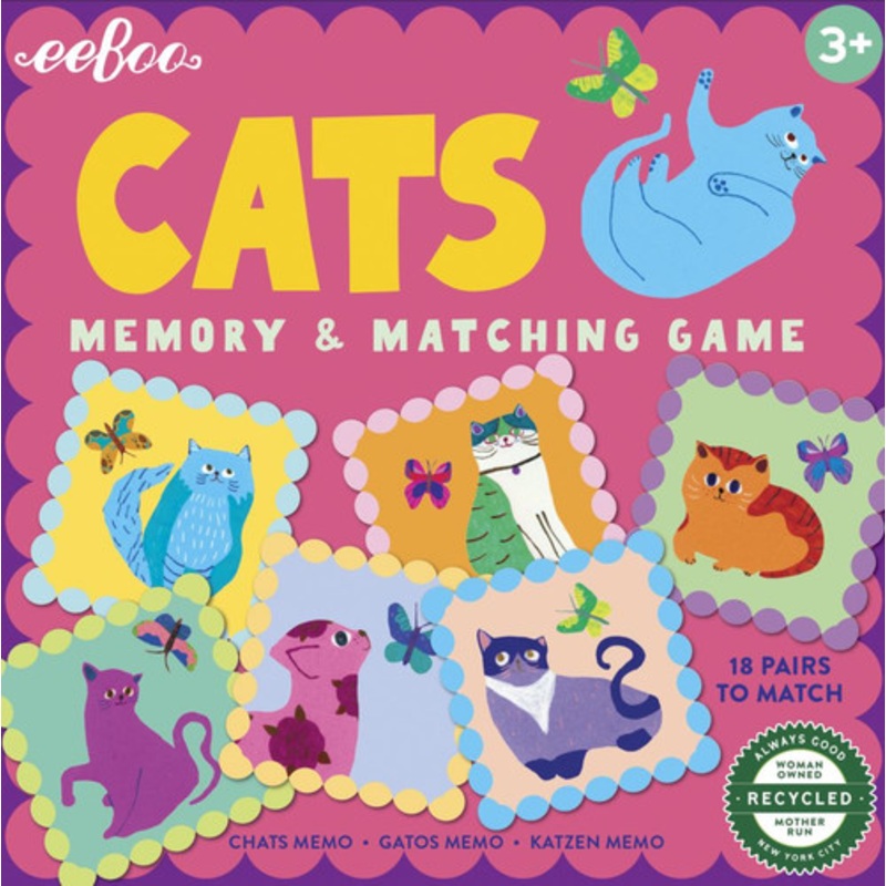 "eeBoo Memory & Matching Game  Cats"