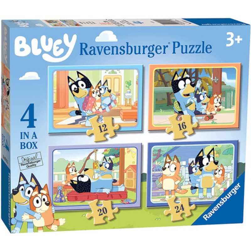 "Ravensburger  - Bluey Let's Do This! 4 in a Box - 12