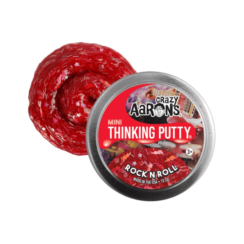"Crazy Aaron's Mini Thinking Putty - Rock N Roll 2" Tin"