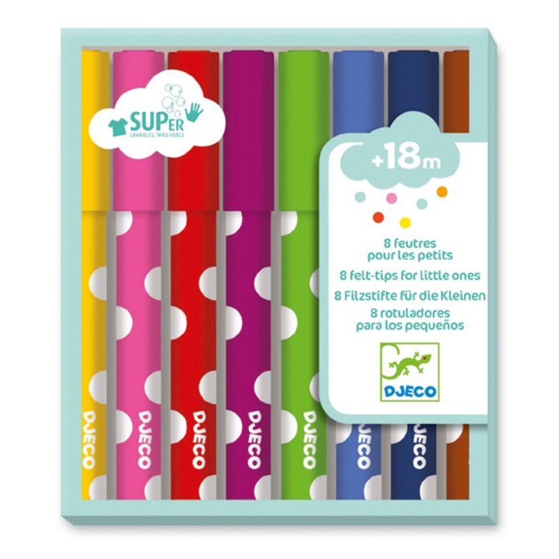 "Djeco - Felt Tips For Little Ones - 8"