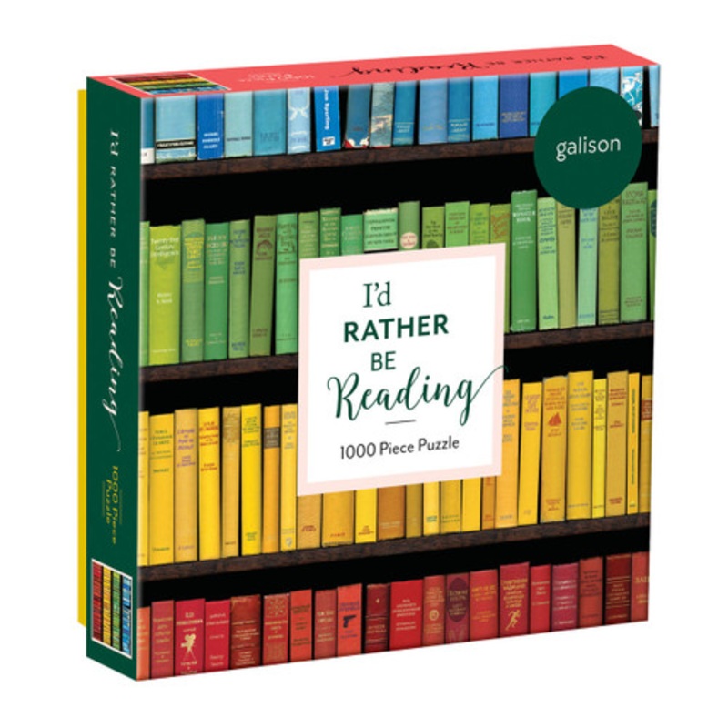 "Galison 1000pc - I'd Rather Be Reading Puzzle"