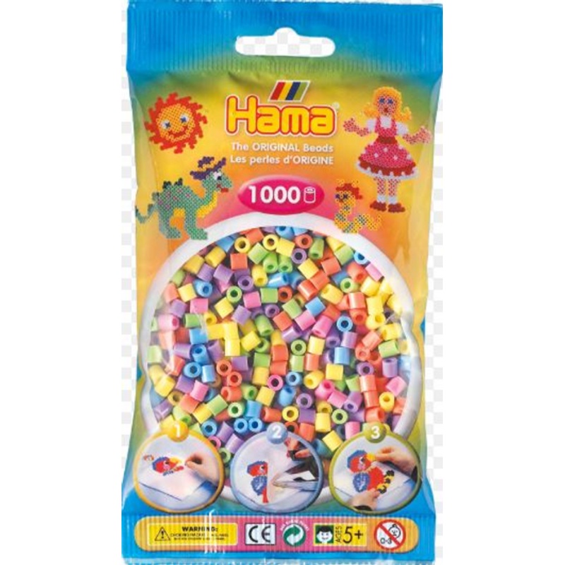 "Hama Beads - Pastel Colours - 1000 Beads"