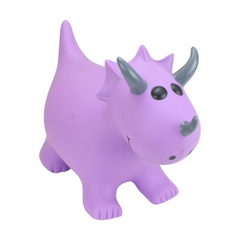 "Happy Hopperz - Purple Triceratops"
