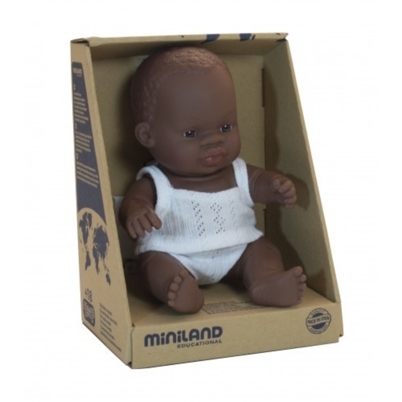 "Miniland Doll 21 cm - African Baby Boy"